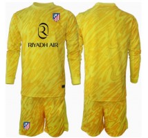 Atletico Madrid Bramkarskie Koszulka Trzecia dzieci 2024-25 Długi Rękaw (+ krótkie spodenki)